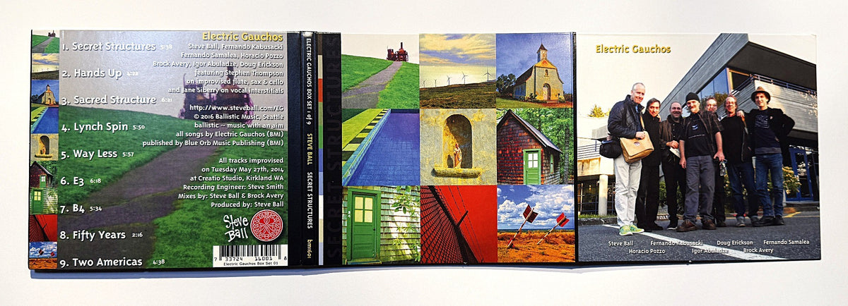Electric Gauchos Secret Structures CD, back