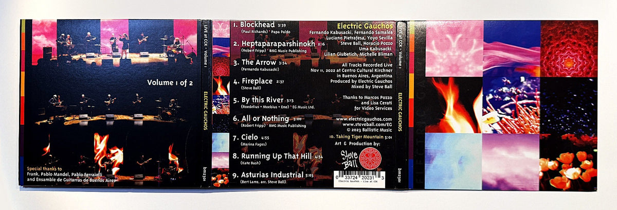 Electric Gauchos Live at CCK Volume 1 CD, back