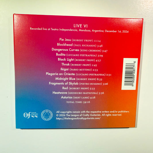 CD: League of Crafty Guitarists & Orquesta Filarmónica de Mendoza, LIVE VI