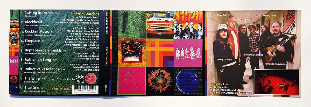 Electric Gauchos Live at Usina del Arte CD, back